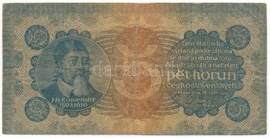 Csehszlovákia 1921. 5K T:F,VG
Czechoslovakia 1921. 5 Korun C:F,VG
Krause P#15