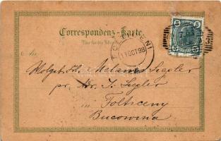 1898 Chernivtsi, Czernowitz, Cernauti, Csernyivci (Bukovina, Bucovina, Bukowina); Rathaus, Gr. or. e...