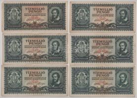 1945. 10.000.000P (6x) T:F-VG
Adamo P26