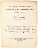 1927 Te vagy a NŐ! című darab kottája, szöveg: Dr. Weiner I., zene: Bachmann és Grünauer, kiadja: Ró...