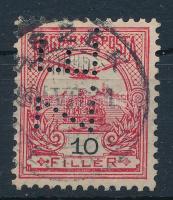 1905 Turul 10f Z.E. perfinnel "ESZÉK", csak zombori felhasználással ismert