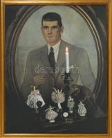 Lugosi Lugo László (1953-2021): Kompozíció, Prutkay Péter, fotoprint üvegezett keretben, jelzés nélk...