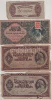 1944. 5P "A Vöröshadsereg Parancsnoksága" + 1945. 100P (2x) + 1000P T:F-VG,G
Adamo P43, P...