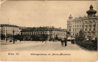 Wien, Vienna, Bécs; Währingerstrasse mit Marine-Ministerium. Sperlings Postkartenverlag / street vie...