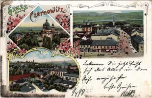 1898 Chernivtsi, Czernowitz, Cernauti, Csernyivci (Bukovina, Bucovina, Bukowina); general view with ...