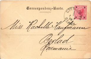1898 Chernivtsi, Czernowitz, Cernauti, Csernyivci (Bukovina, Bucovina, Bukowina); Bahnhof / railway ...