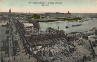 Dresden Augustus bridge and docks