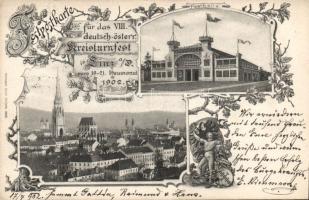 Linz the 8th German-Austrian Kreisturnfest in 1902