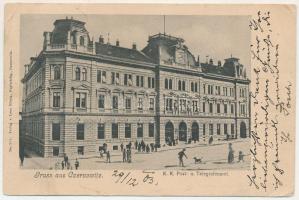 1903 Chernivtsi, Czernowitz, Cernauti, Csernyivci (Bukovina, Bucovina, Bukowina); K. k. Post- und Te...