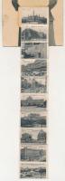 Wien, Vienna, Bécs; Rund um Wien. leporellocard with 10 pictures, including town hall, Empress Elisa...