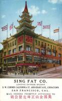 San Francisco Chinatown Sing Fat Co. Chinese bazaar