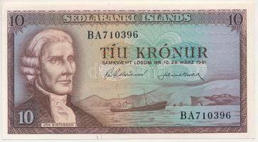 Izland 1961 (1966-1969) 10K "BA710396" T:UNC
Iceland 1961 (1966-1969) 10 Kronur "BA7...