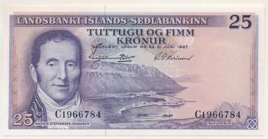 Izland 1957 (1960-1964) 25K "C1966784" T:UNC
Iceland 1957 (1960-1964) 25 Kronur "C19...