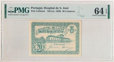 Portugália / Arcos de Valdevez DN (1917-1922) 20c eredeti PMG tokban T:UNC (64 Choice Uncirculated)
...
