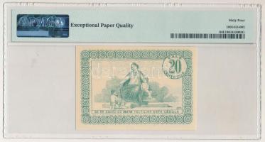 Portugália / Arcos de Valdevez DN (1917-1922) 20c eredeti PMG tokban T:UNC (64 Choice Uncirculated)
...