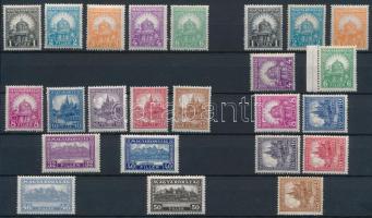 1926 Pengő-fillér I. sor 30f és 70f nélkül + "B" sor (42.000)