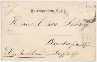 1900 Bystrice pod Hostynem, Bistritz am Hostein; Villa Thonet (small tear)