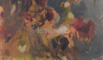 Vágó Pál (1853-1928): Madár. Olaj, fa, jelezve jobbra lent. 37×20,5 cm
