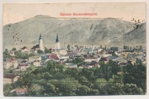 1908 Besztercebánya, Banská Bystrica; leporellólap 10 képpel, közte Szentjános vasútállomás, Mátyás ...