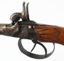 Kétcsöves, pisztoly. XIX. sz. 23 cm