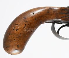 Kétcsöves, pisztoly. XIX. sz. 23 cm