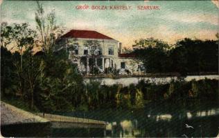 1907 Szarvas, Gróf Bolza kastély. Róth Béla kiadása (szakadás / tear)