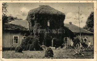 Tiszaroff, Borbély kastély a virágzó agavéval. Lénárt D. kiadása (EB)