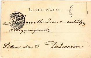 1899 Kassa, Kosice; Nemzeti színház. Selmeczi B. és Társa kiadása / theatre (vágott / cut)