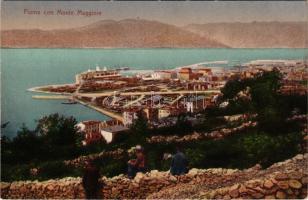 1916 Fiume, Rijeka; Con Monte Maggiore. Kirchhofer &amp; Co. / látkép / view with mountain (EK)