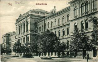 Kolozsvár, Cluj; Egyetem / Universitatea / university + "1940 Kolozsvár visszatért" So. St...