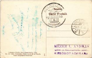 Kolozsvár, Cluj; Egyetem / Universitatea / university + "1940 Kolozsvár visszatért" So. St...