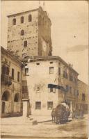 1918 Portobuffole, templom, első világháborús olasz frontról küldött lap / church. WWI Austro-Hungar...