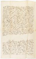 1787 A veszprémi káptalan által kiállított oklevél a Skultéty Appollóbia és Péterffy László közötti ...