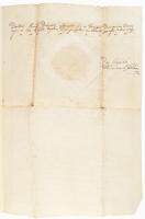 1787 A veszprémi káptalan által kiállított oklevél a Skultéty Appollóbia és Péterffy László közötti ...