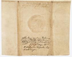 1787 A veszprémi káptalan által kiállított oklevél a Skultéty Appollóbia és Péterffy László közötti ...