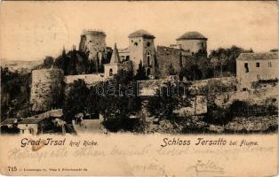 1901 Fiume, Rijeka; Grad Trsat / Schloss Tersatto (EK)