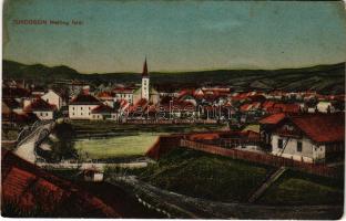 1929 Turdossin, Turdosin, Tvrdosín (Árva); Welling felől, híd / general view, bridge (gyűrődések / c...