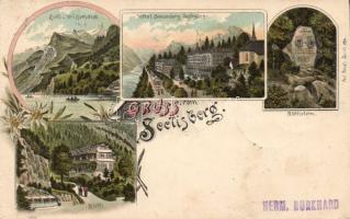 1898 Seelisberg with Hotel Sonnenberg litho (EB)