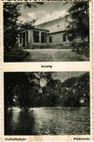 Szabadbattyán, kastély, park. Füredi Dezső kiadása (fl)
