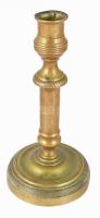 cca 1880 Bronz gyertyatartó, m: 22 cm