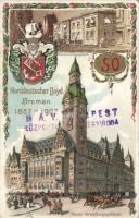 Bremen Norddeutscher Lloyd 50th anniversary litho (EK)