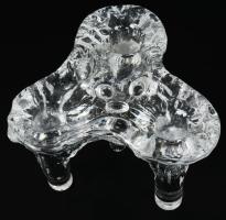 Kosta Boda "Icicle Igloo" gyertyatartó. Terv: Goran Warff. Jelzés nélkül, hibátlan, 12x8,5...