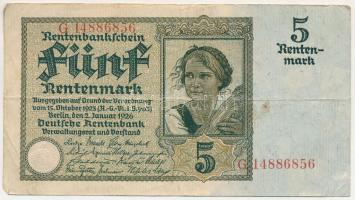 Német Birodalom 1926. Weimari Köztársaság 5M "G 14886856" T:F
Germany / Weimar Republic 1...