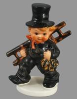 Hummel Goebel kéményseprő, jelzett, restaurált, m: 13,5 cm