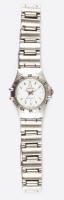 Omega jelzéssel, női kvarc karóra elem nélkül. d: 26 mm, jelzett fém szíjjal
