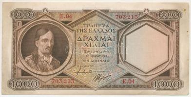 Görögország 1944. 1000Dr "E.04 703213" T:F szép papír
Greece 1944. 1000 Drachmai "E....