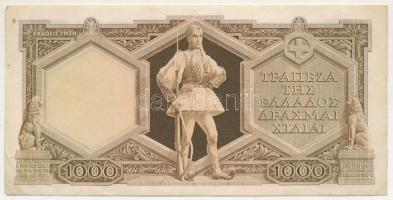 Görögország 1944. 1000Dr "E.04 703213" T:F szép papír
Greece 1944. 1000 Drachmai "E....