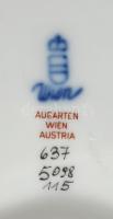 Augarten Wien hamuzó, jelzett, hibátlan, d: 14,5 cm