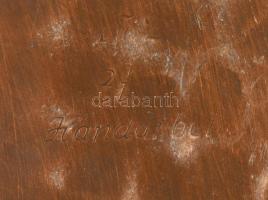 Eugen Zint 9 darab csésze tartóban, alátéttel, jelzés nélkül, d: 10 cm