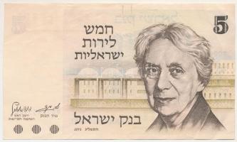 Izrael 1973. 5P "8000435988" T:F szép papír
Israel 1973. 5 Pounds "8000435988" ...
